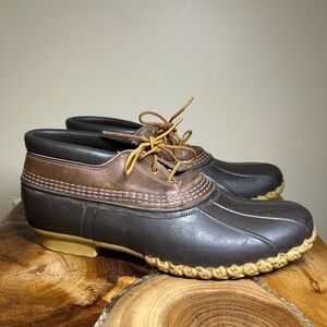 L.L. Bean Men's Brown and Tan Rain Boots